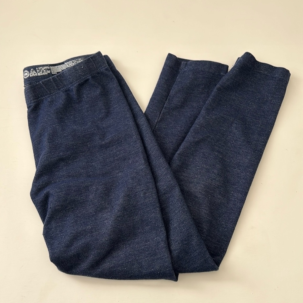 Girls faux denim leggings